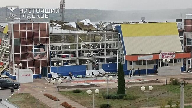 Последствия удара ВСУ по поселку Маслова Пристань в Белгородской области