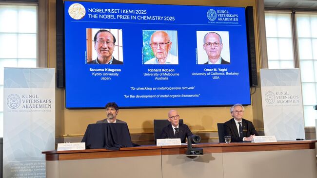 Нобелевская премия-2025 по химии присуждена Сусуму Китагаве, Ричарду Робсону и Омару Ягхи