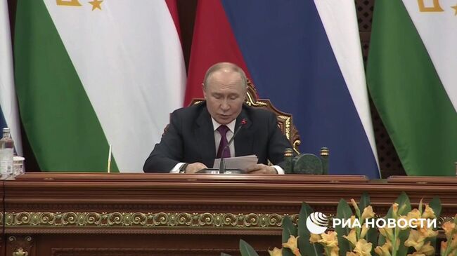 Путин: Россия — крупнейший внешнеторговый партнер Таджикистана