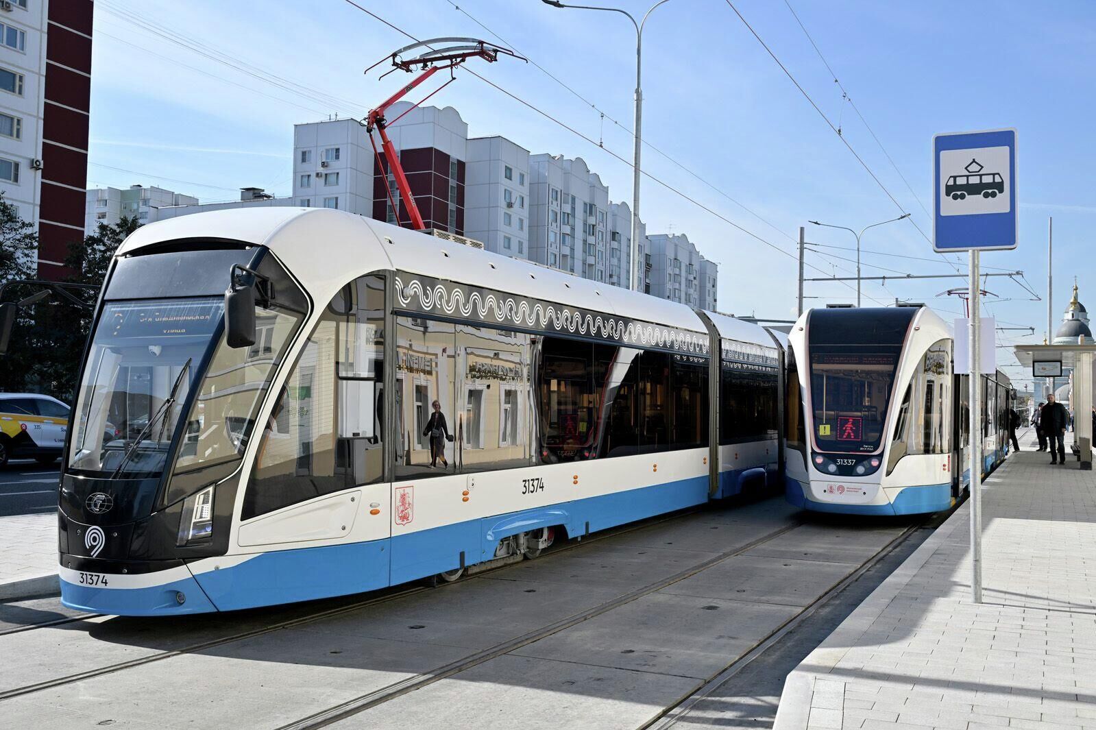 Трамваи на улице Сергия Радонежского в Москве Трамваи на улице Сергия Радонежского в Москве - РИА Новости, 1920, 09.10.2025