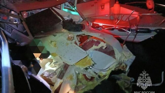 Скоростной катер столкнулся с судном на Ангаре в Иркутской области