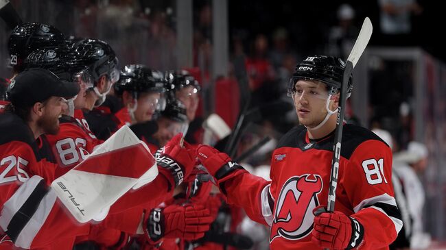 Хоккеист Нью-Джерси Девилз Арсений Грицюк