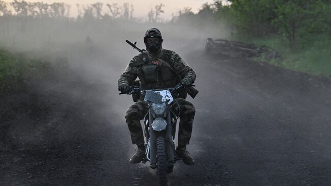 Военнослужащий ВС РФ в зоне проведения СВО