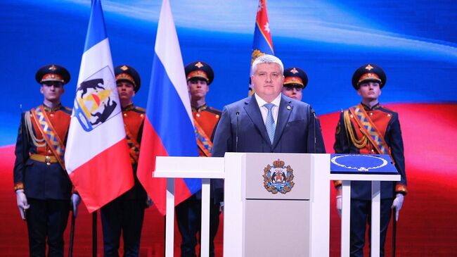 Александр Дронов вступил в должность губернатора Новгородской области на торжественной церемонии инаугурации в областной филармонии
