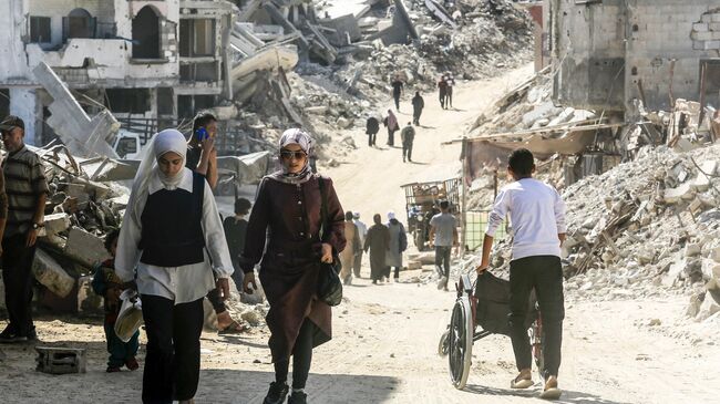 Возвращение палестинцев в Хан-Юнис, Газа