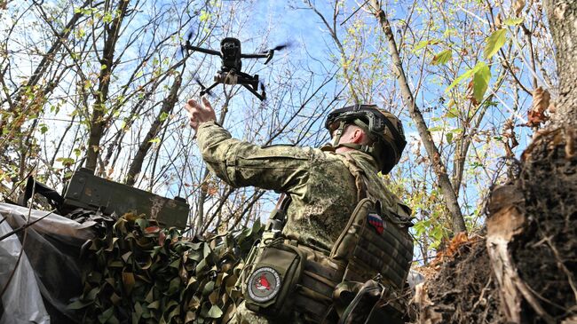 Боевая работа расчета БПЛА в зоне СВО
