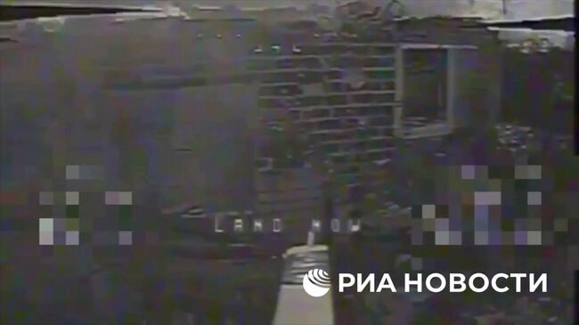 Ликвидация трех украинских диверсантов ударом одного FPV-дрона