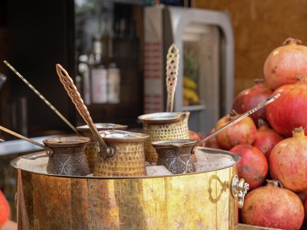 Армянский кофе на песке  Армянский кофе на песке