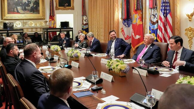 Встреча Дональда Трампа и Владимира Зеленского в Вашингтоне