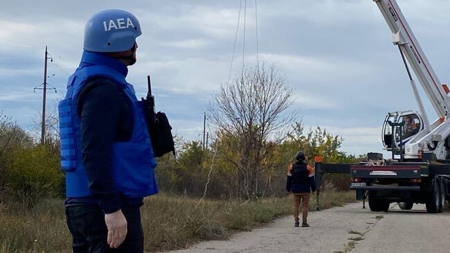 Работы по ремонту поврежденных линий внешнего энергоснабжения Запорожской АЭС