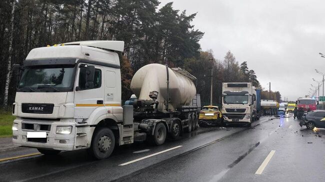 На месте массового ДТП в городском округе Серпухов 