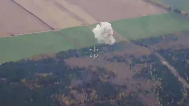 Удар по пусковой установке РСЗО HIMARS в Черниговской области