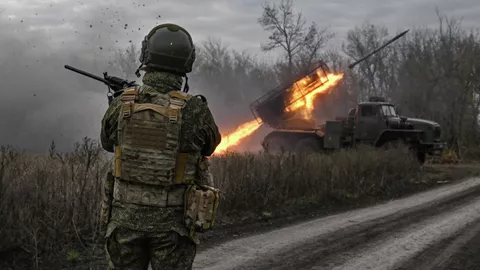 Боевая работа РСЗО Град группировки войск Центр на Красноармейском направлении СВО