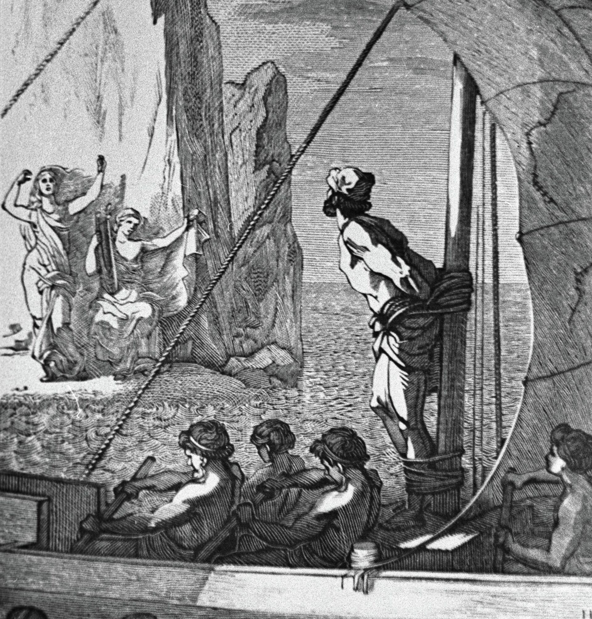 Репродукция иллюстрации художника Геннадия Епифанова Сирены к книге Гомера Одиссея - РИА Новости, 1920, 20.10.2025