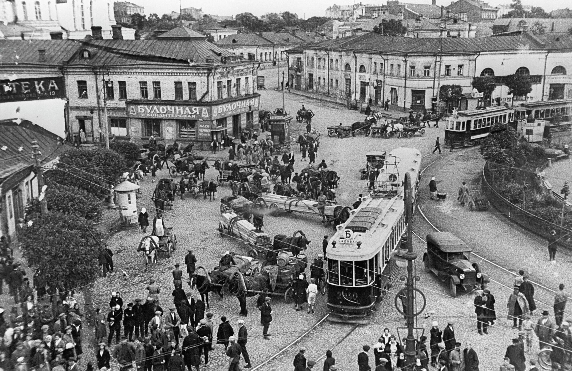 Калужская площадь в Москве, 1929 год - РИА Новости, 1920, 20.10.2025