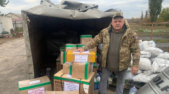 Депутат Новгородской областной думы Сергей Тихомиров передал бойцам СВО дизельные генераторы, масксети