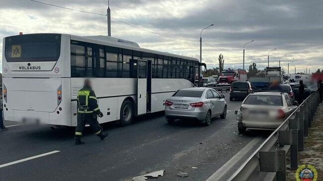 На месте массового ДТП в Волгоградской области