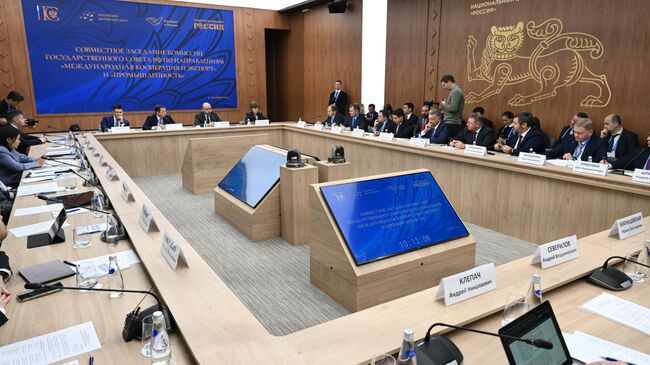 Заседание комиссий Государственного совета РФ по направлениям Промышленность и Международная кооперация и экспорт