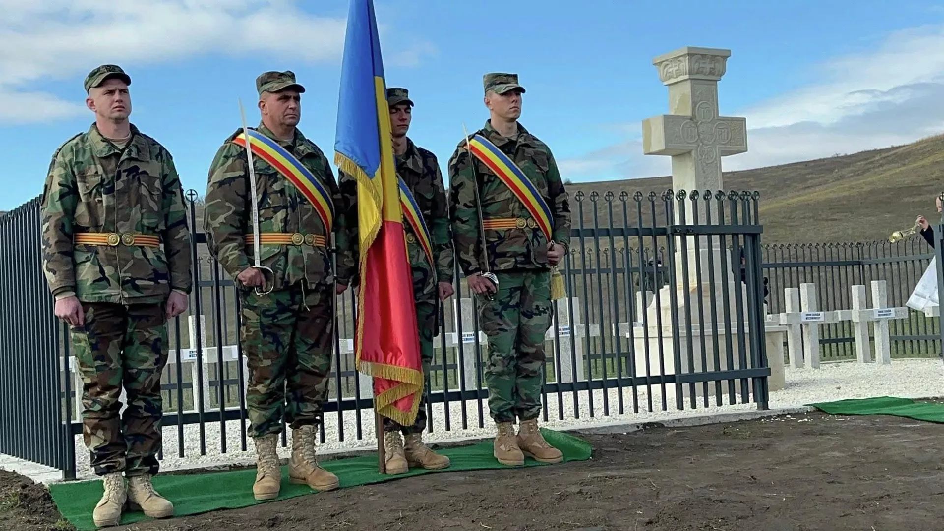 Pembukaan monumen kolaborator Nazi di desa Gilicheni, Moldova - RIA Novosti, 1920, 21/10/2025