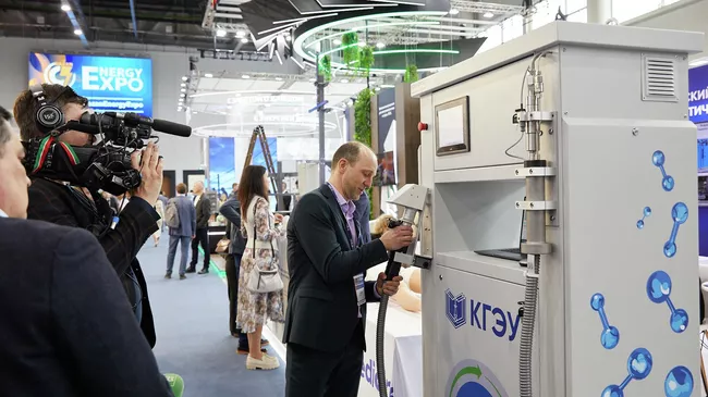 В Казанском государственном энергетическом университете создали газораздаточную колонку водорода