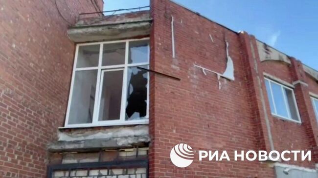 Последствия взрыва в Луганске