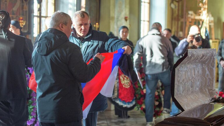 Прощание с военкором РИА Новости Иваном Зуевым Прощание с военкором РИА Новости Иваном Зуевым