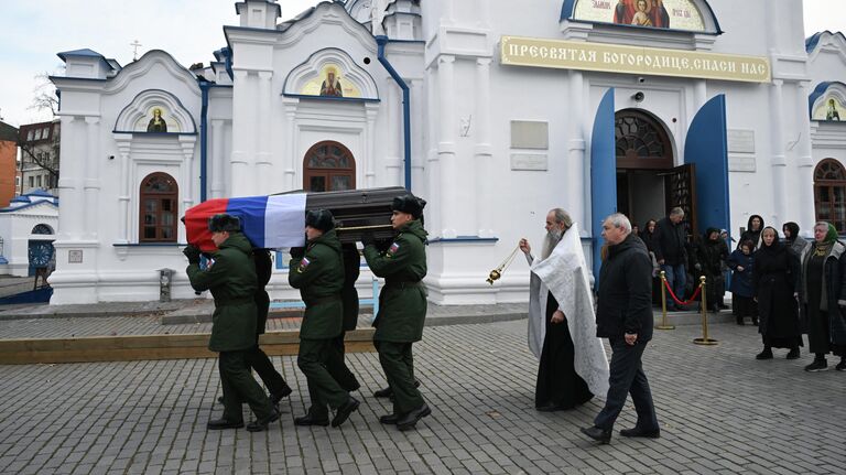 Прощание с военкором РИА Новости Иваном Зуевым Прощание с военкором РИА Новости Иваном Зуевым
