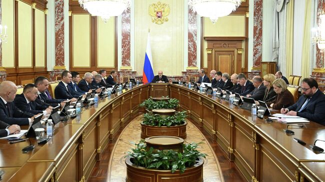 Председатель правительства Михаил Мишустин проводит заседание кабинета министров. 23 октября 2025 года