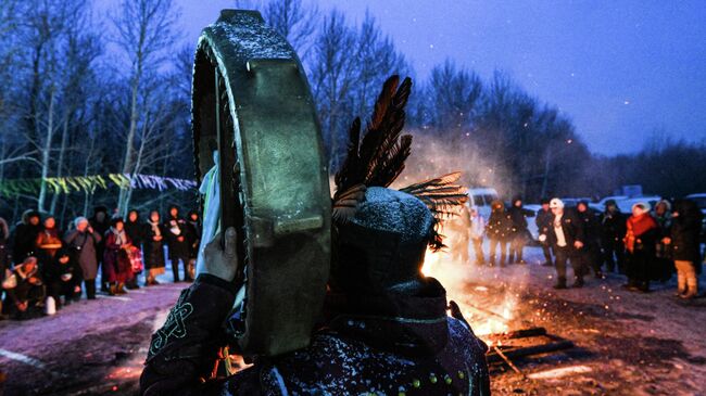 Празднование тувинского Нового года Шагаа