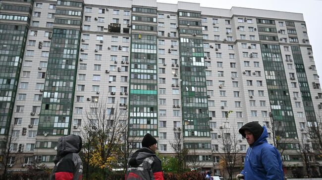 Последствия попадания БПЛА в жилой дом в подмосковном Красногорске Последствия попадания БПЛА в жилой дом в подмосковном Красногорске