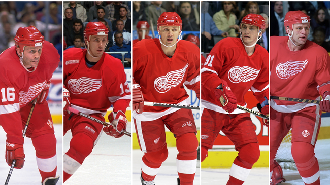 Русская пятерка в клубе НХЛ Детройт Ред Уингз Русская пятерка в клубе НХЛ Детройт Ред Уингз