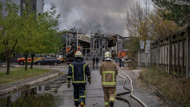 Пожар в Киеве, Украина