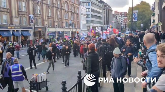Массовая акция в центре Лондона