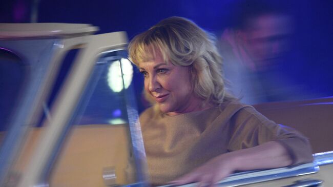 Елена Яковлева на пресс-показе спектакля Немаленький принц по мотивам произведения Антуана де Сент-Экзюпери в постановке Дмитрия Бикбаева в медиацентре парка Зарядье в Москве