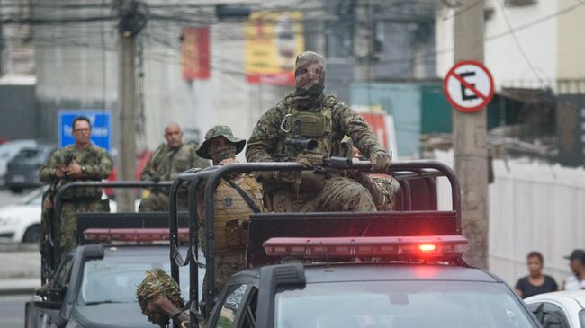 Полицейская операция против банды Comando Vermelho в северной части Рио-де-Жанейро. 28 октября 2025