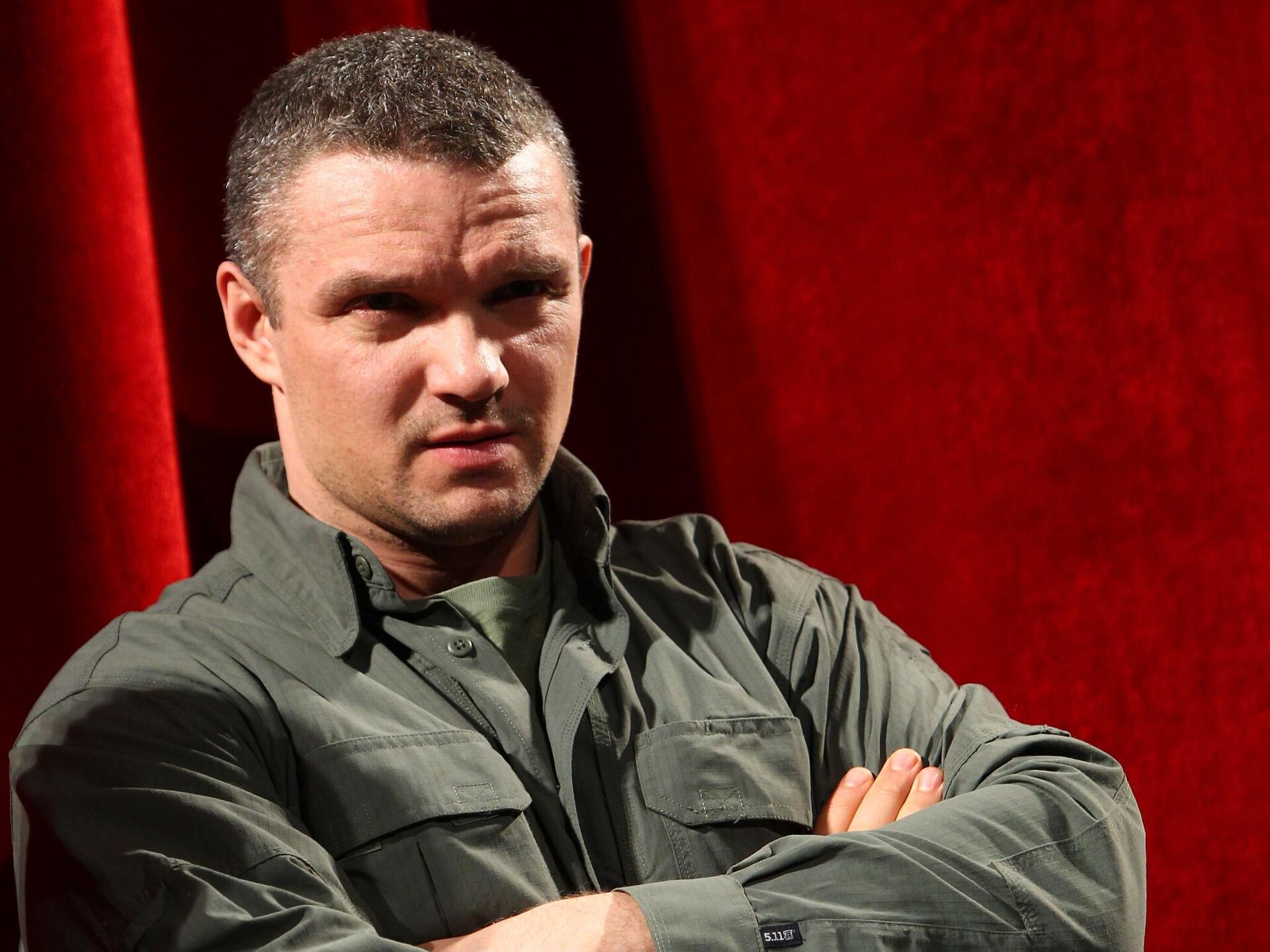 Актер Владимир Епифанцев на премьере фильма Алексея Андрианова Шпион по книге Бориса Акунина Шпионский роман в театре Российской Армии - РИА Новости, 1920, 29.10.2025