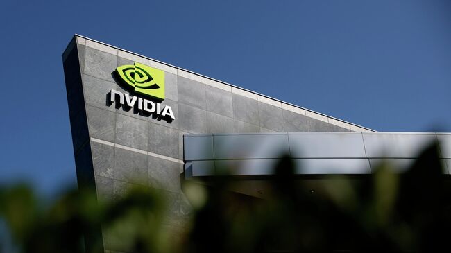 Штаб-квартира компании Nvidia в Санта-Кларе, Калифорния, США