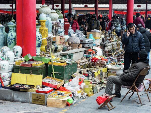 Блошинный рынок Паницзяюань в Пекине Блошинный рынок Паницзяюань в Пекине