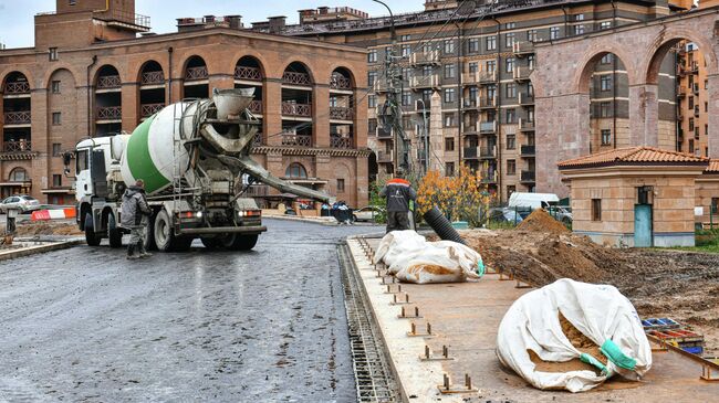 Строительство моста в подмосковных Химках