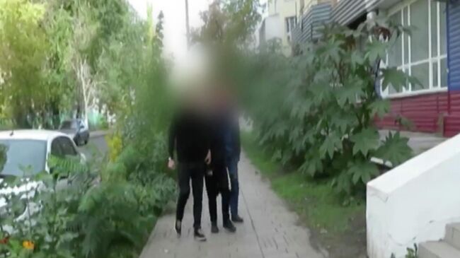 Задержание одного из обвиняемых в совершении теракта после поджога железнодорожного трансформаторного шкафа в Самаре