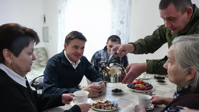 Губернатор Московской области Андрей Воробьев навестил семью участников СВО