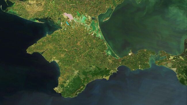 Вид на Крым из космоса