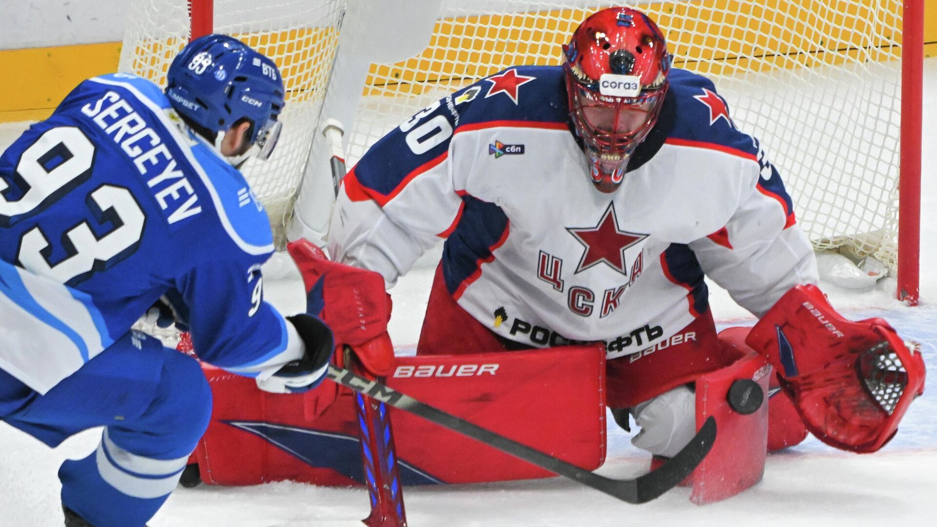 Хоккей. КХЛ. Динамо (Москва) – ЦСКА (Москва) - РИА Новости, 1920, 01.11.2025