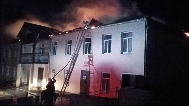 Пожар в Доме культуры  в Забайкалье