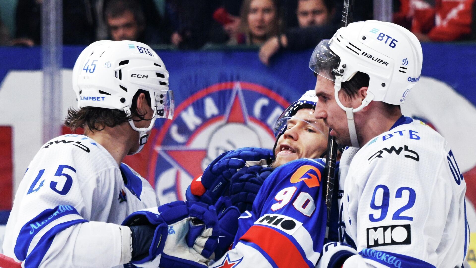 Хоккей. КХЛ. СКА (Санкт-Петербург) - Динамо (Москва) - РИА Новости, 1920, 04.11.2025