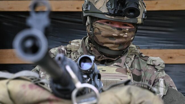 Военнослужащий ВС РФ в зоне проведения СВО