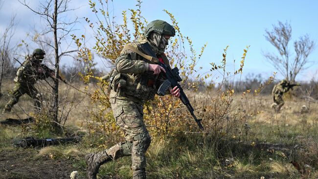 Военнослужащие ВС РФ в зоне проведения СВО