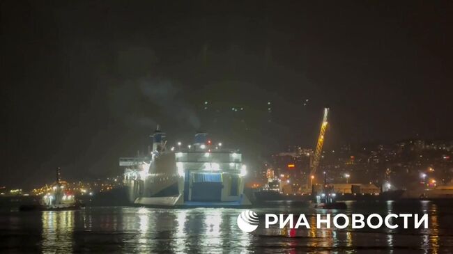 Паром Трабзон-Сочи в турецком порту Паром Трабзон-Сочи в турецком порту