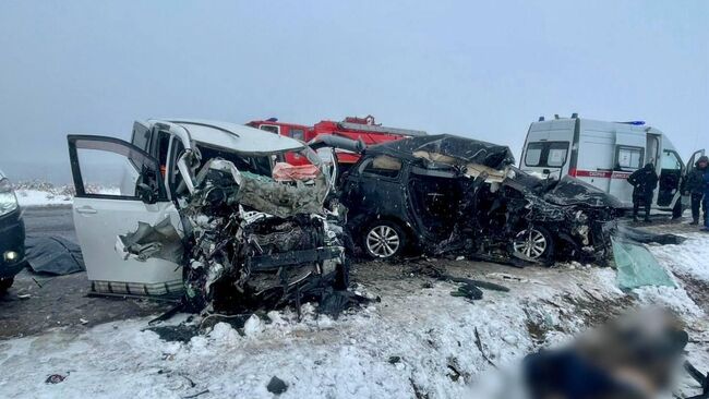 На месте ДТП в Туве. 6 ноября 2025