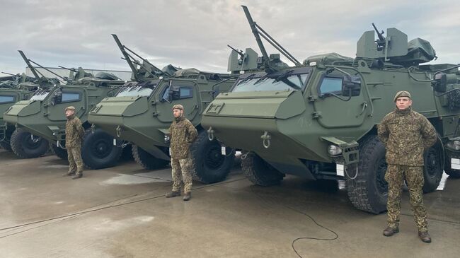 Бронетранспортеры Patria 6х6, переданные Латвией Украине. 6 ноября 2025